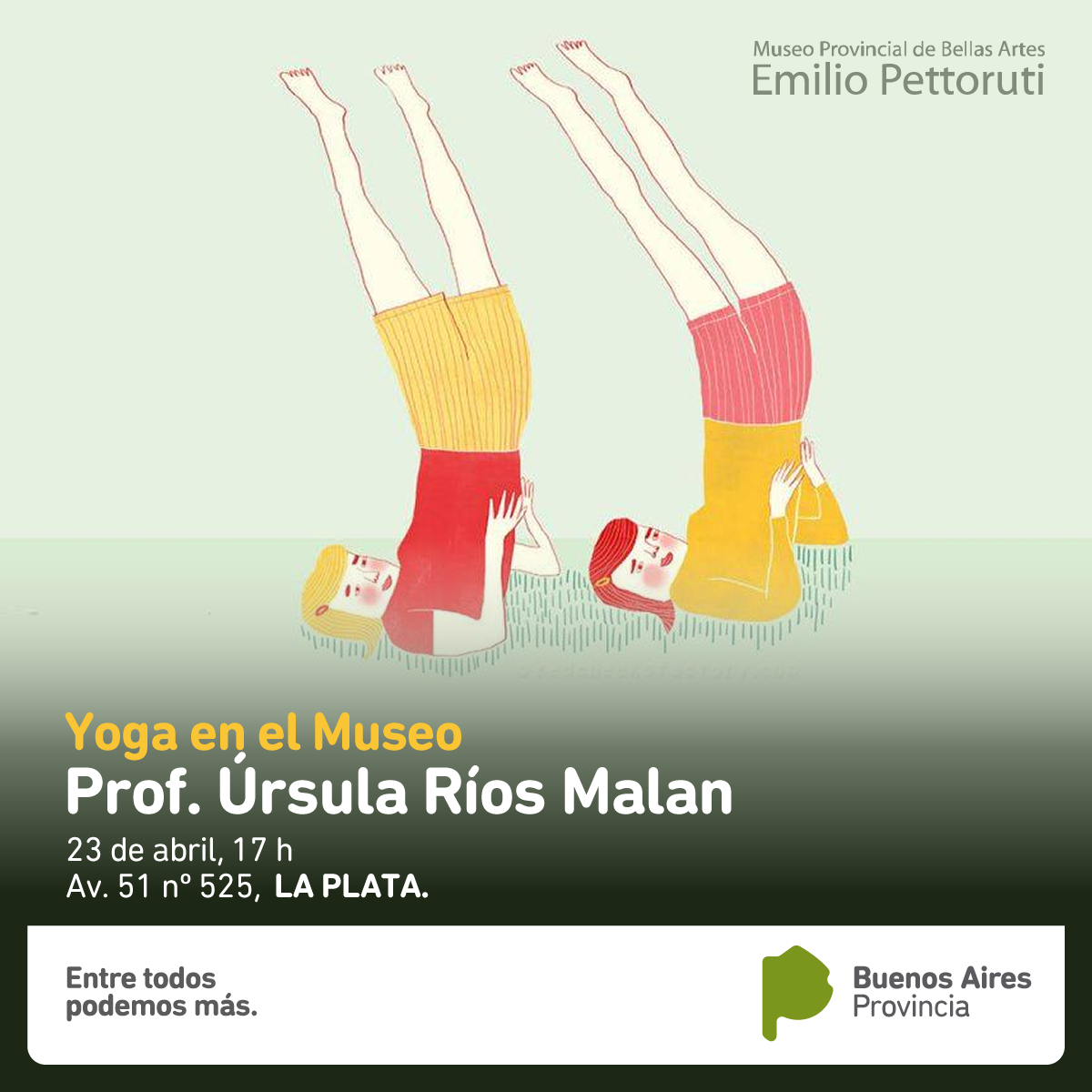 yoga en el museo